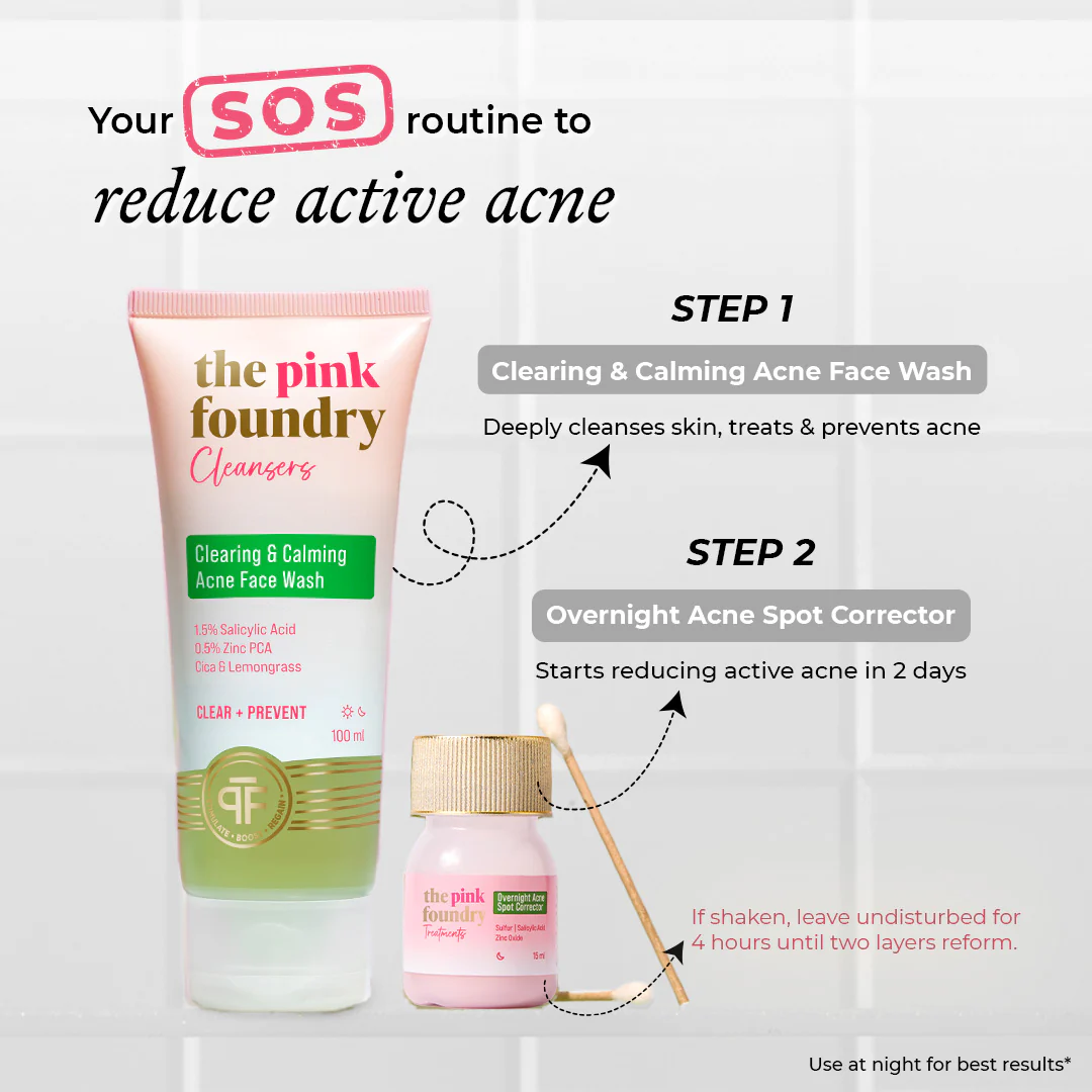 Clearing & Calming Acne Face Wash Men 100ml - Image 8