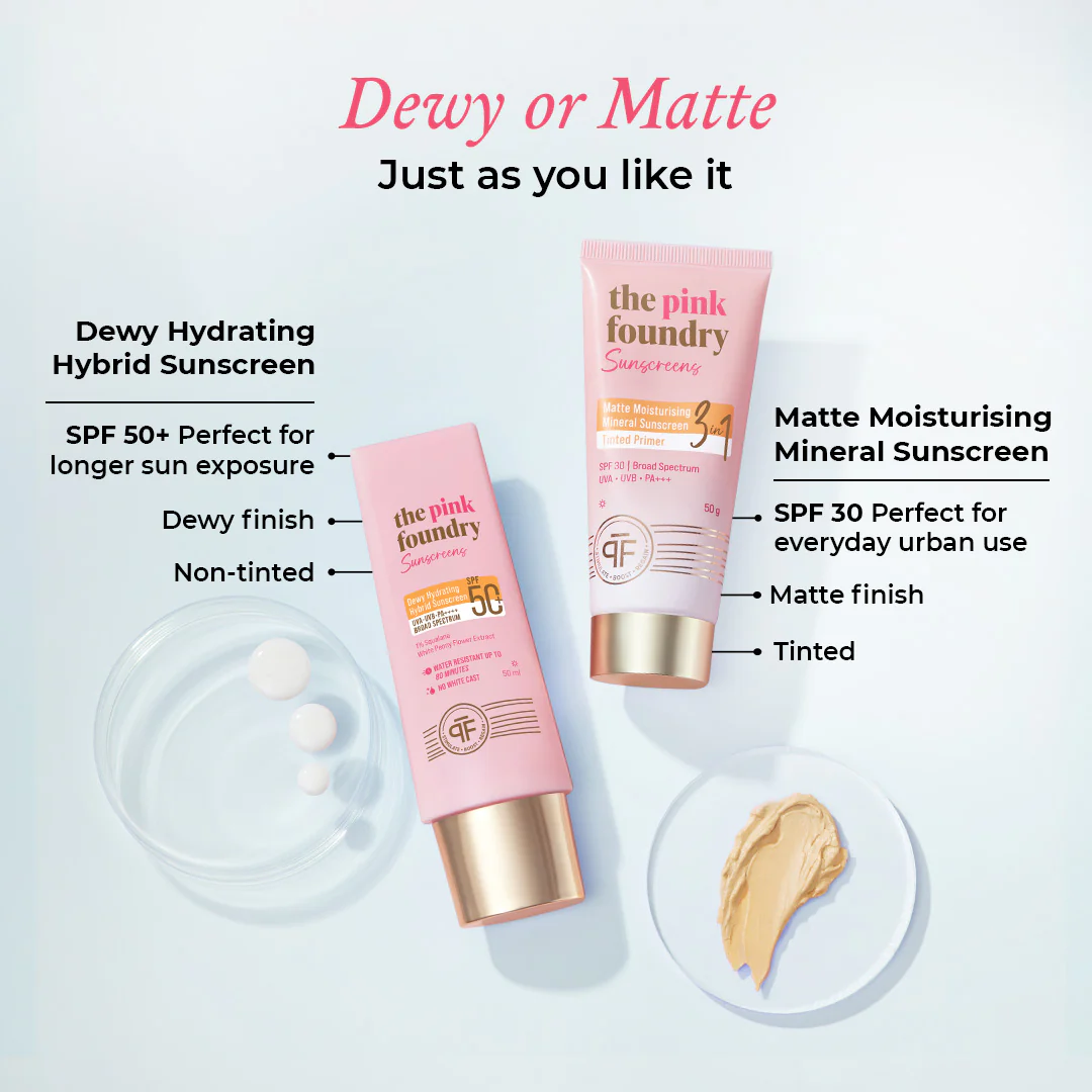Dewy Hydrating Hybrid Sunscreen SPF 50+ PA++++ | In Vivo Tested Broad Spectrum Protection | No White Cast & Water Resistant - Image 9